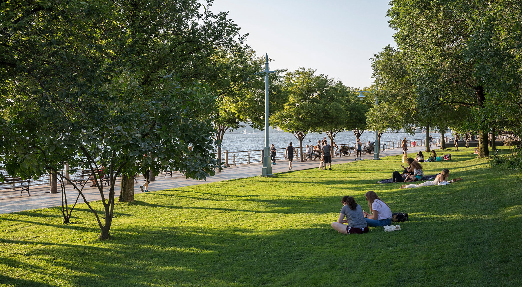 Hudson River Park is the longest riverfront park in the United States—550 acres of athletic and nautical activities